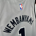 Victor Wembanyama No.1 San Antonio Spurs Limited Gray Jersey 2025-26 NBA Authentic Swingman Jersey - View 7