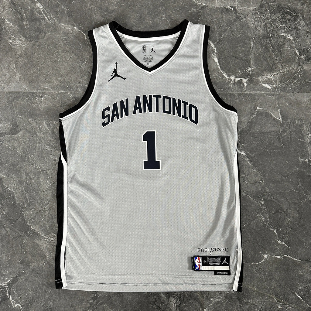 Victor Wembanyama No.1 San Antonio Spurs Limited Gray Jersey 2025-26 NBA Authentic Swingman Jersey - View 11