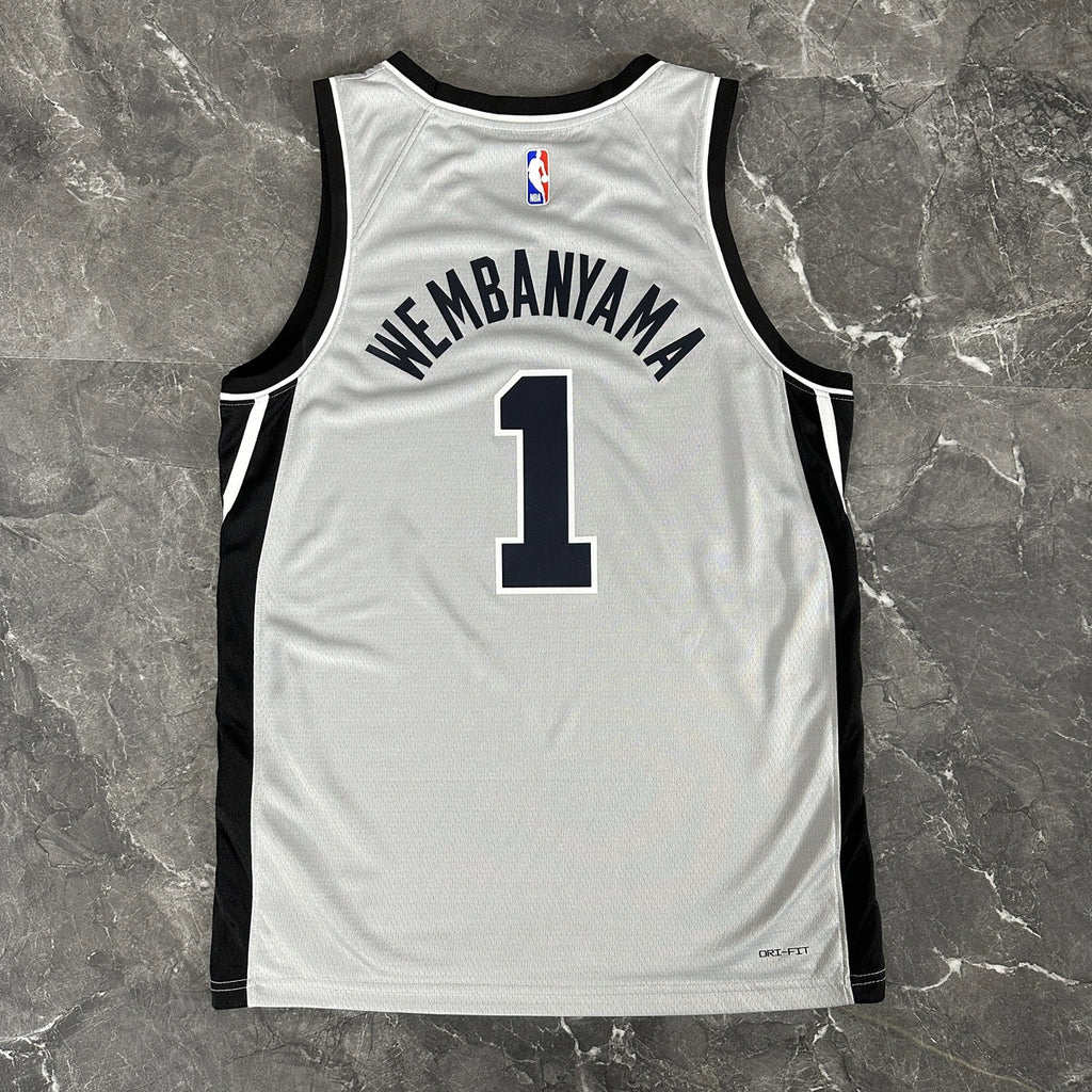 Victor Wembanyama No.1 San Antonio Spurs Limited Gray Jersey 2025-26 NBA Authentic Swingman Jersey - View 12