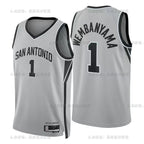 Victor Wembanyama No.1 San Antonio Spurs Limited Gray Jersey 2025-26 NBA Authentic Swingman Jersey - View 13