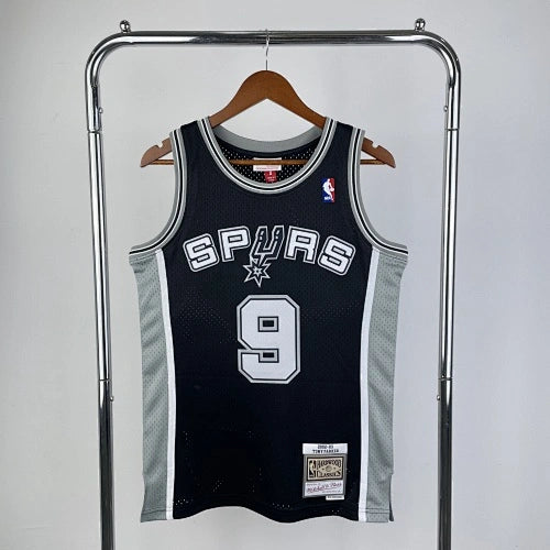 Tony Parker San Antonio Spurs No.9 Throwback Graffiti Swingman Jersey 2002-03 - View 20