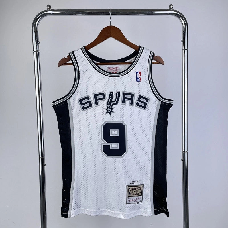 Manu Ginobili San Antonio Spurs No.20 Throwback Swingman Jersey 2002-03 Black - View 20