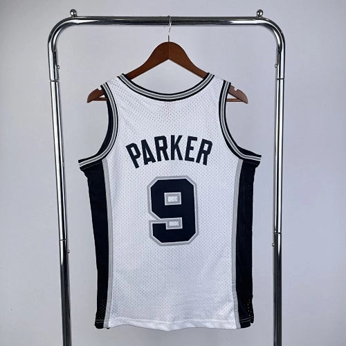 Tony Parker San Antonio Spurs No.9 Throwback Graffiti Swingman Jersey 2002-03 - View 20