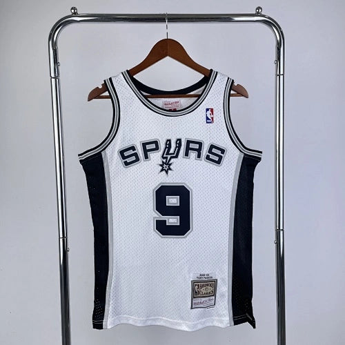 Tony Parker San Antonio Spurs No.9 Throwback Graffiti Swingman Jersey 2002-03 - View 20