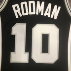 Dennis Rodman San Antonio Spurs No.10 Throwback Swingman Jersey 1993-94 Black - View 939