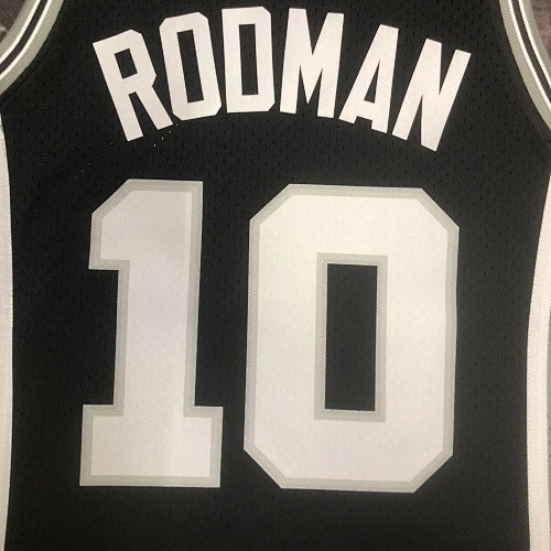 Dennis Rodman San Antonio Spurs No.10 Throwback Swingman Jersey 1993-94 Black - View 939