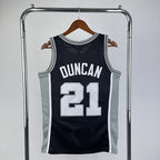 Tim Duncan San Antonio Spurs No.21 Throwback Swingman Jersey 1998-99 Black - View 989