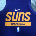 Suns Chest Logo Detail in Purple — Flatlay
