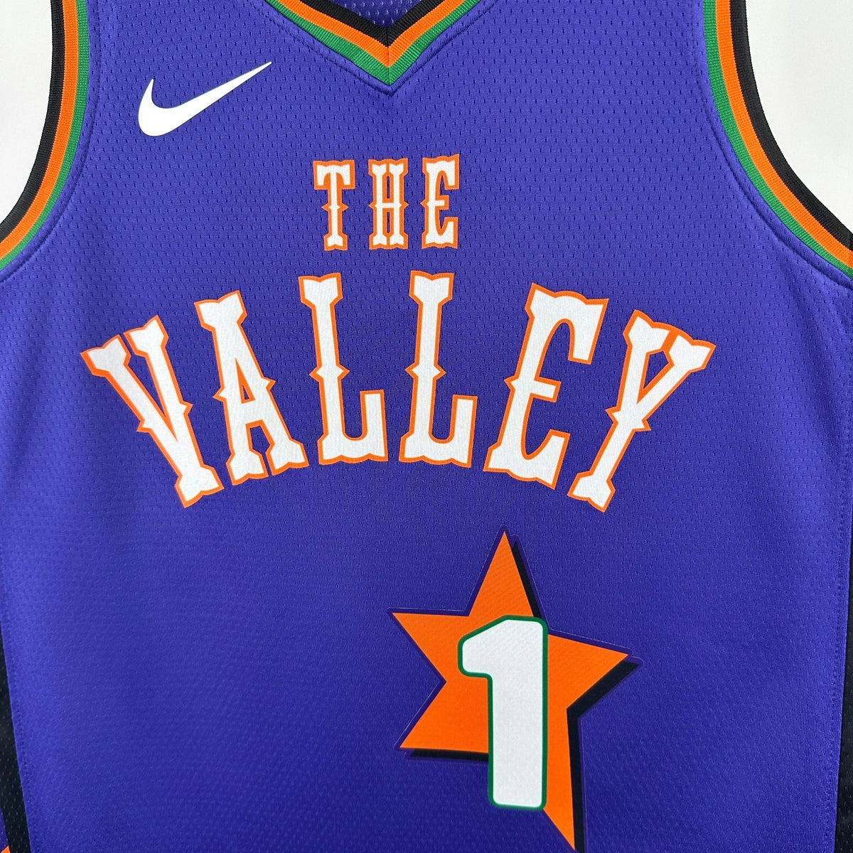 Suns ChestLogo City Jersey in Purple Flatlay 008