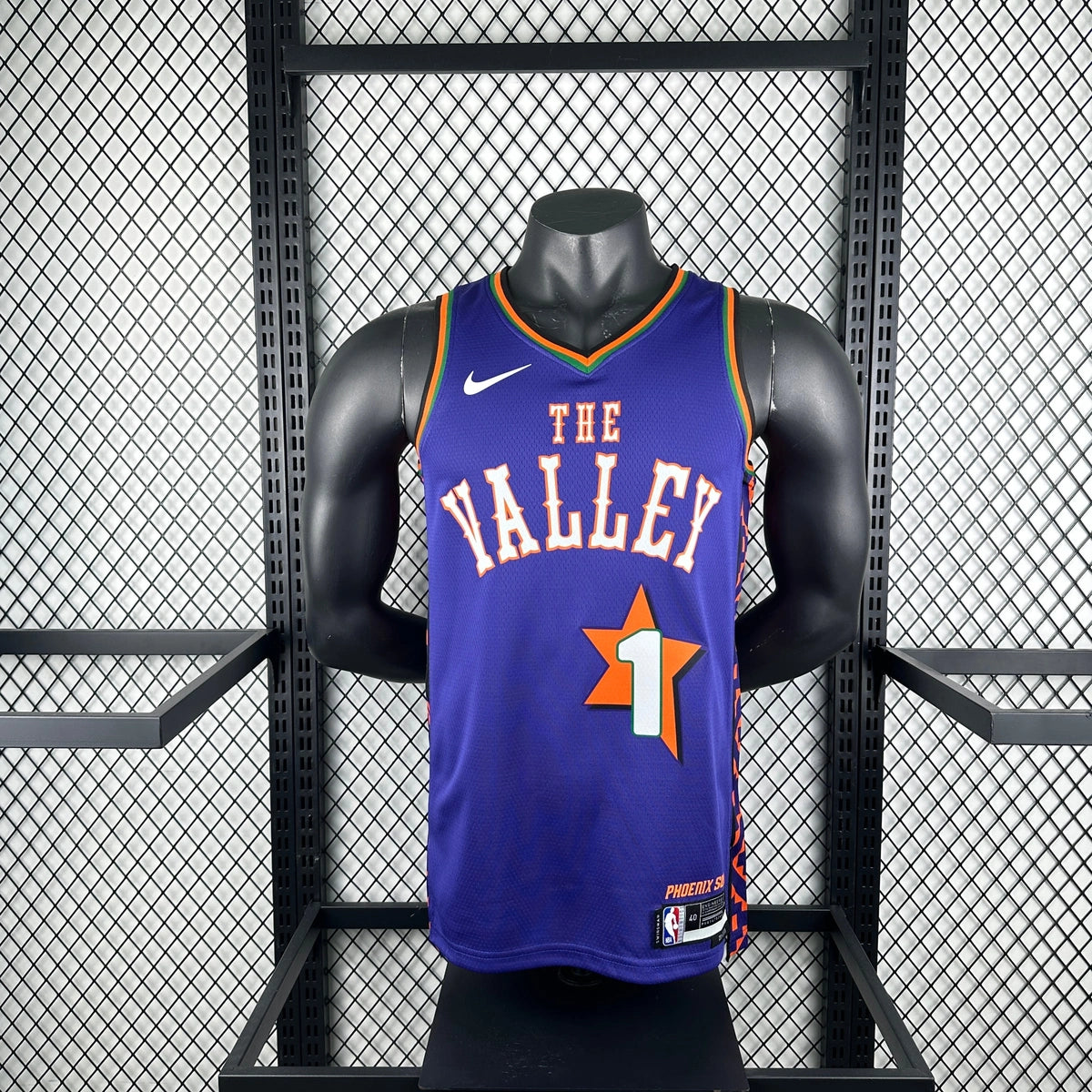 Suns FrontFull City Jersey in Purple Mannequin 003