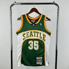 Kevin Durant Seattle SuperSonics No.35 Throwback Swingman Jersey 2007-08 Green - View 70