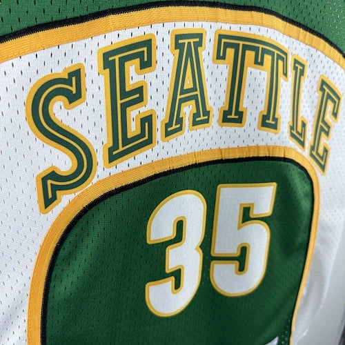 Kevin Durant Seattle SuperSonics No.35 Throwback Swingman Jersey 2007-08 Green - View 70