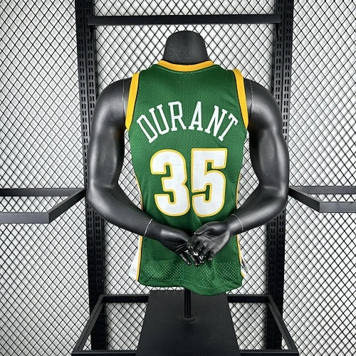 Kevin Durant Seattle SuperSonics No.35 Throwback Swingman Jersey 2007-08 Green - View 70