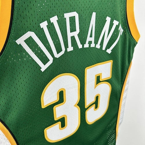 Kevin Durant Seattle SuperSonics No.35 Throwback Swingman Jersey 2007-08 Green - View 70