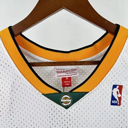 Kevin Durant Seattle SuperSonics No.35 Throwback Swingman Jersey 2007-08 Green - View 70