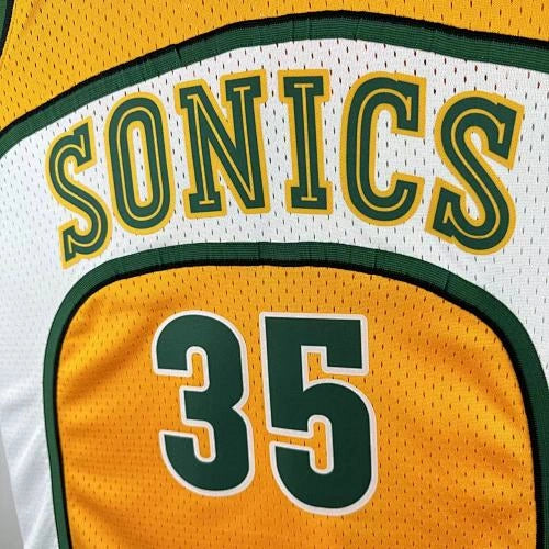 Kevin Durant Seattle SuperSonics No.35 Throwback Swingman Jersey 2007-08 Green - View 70