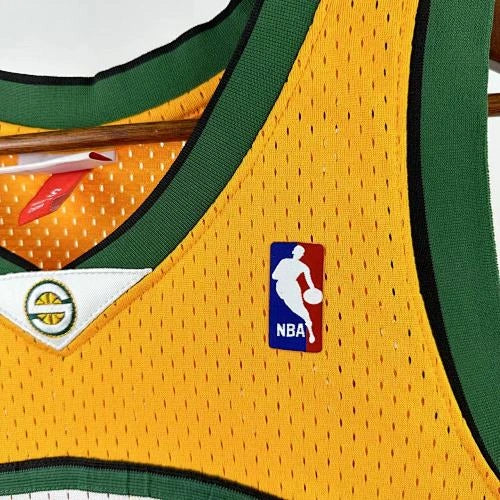 Kevin Durant Seattle SuperSonics No.35 Throwback Swingman Jersey 2007-08 Green - View 70