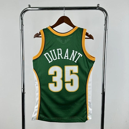 Kevin Durant Seattle SuperSonics No.35 Throwback Swingman Jersey 2007-08 Green - View 70