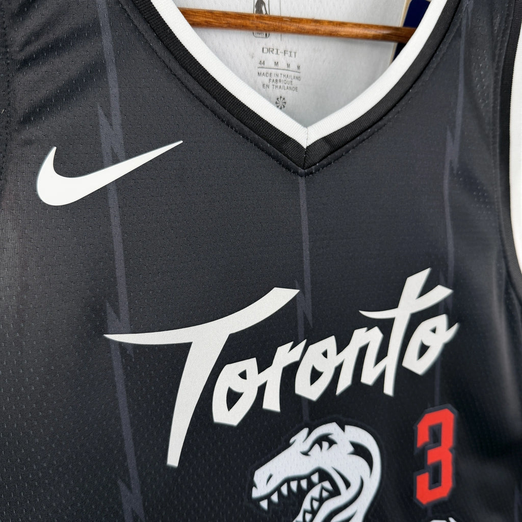 Toronto Raptors No.3 Toronto Raptors City Edition Jersey 2025-26 NBA Authentic Swingman Jersey - View 7