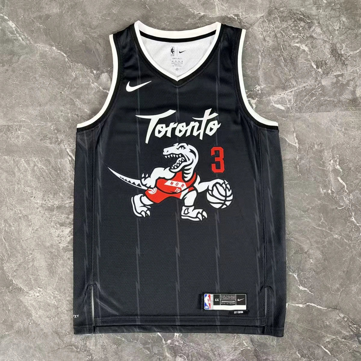 Toronto Raptors No.3 Toronto Raptors City Edition Jersey 2025-26 NBA Authentic Swingman Jersey - View 10