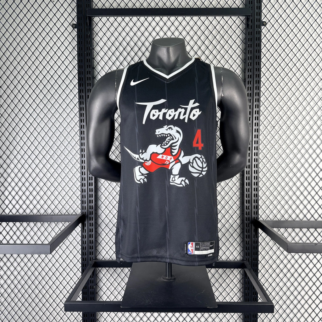 Toronto Raptors No.4 Toronto Raptors City Edition Jersey 2025-26 NBA Authentic Swingman Jersey - View 1