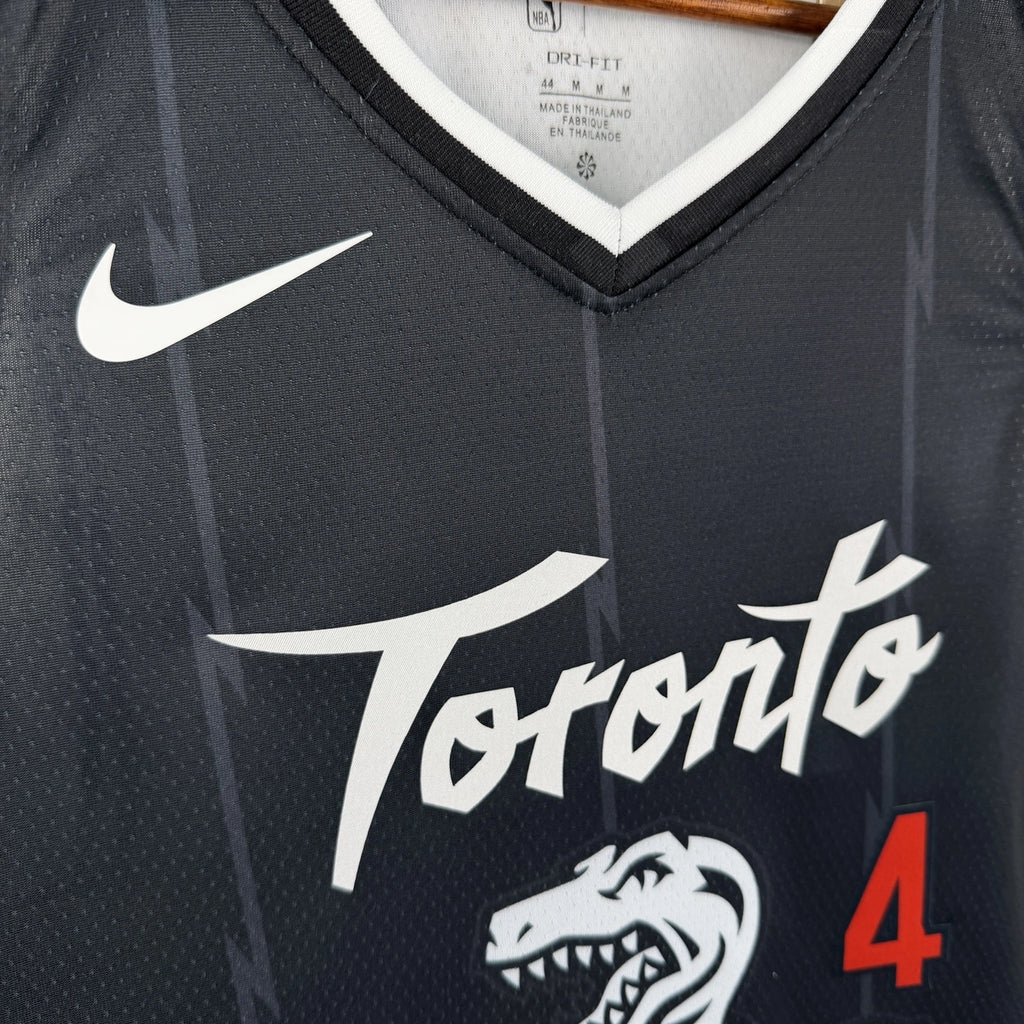 Toronto Raptors No.4 Toronto Raptors City Edition Jersey 2025-26 NBA Authentic Swingman Jersey - View 7