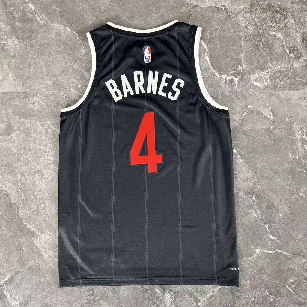 Toronto Raptors No.4 Toronto Raptors City Edition Jersey 2025-26 NBA Authentic Swingman Jersey - View 9