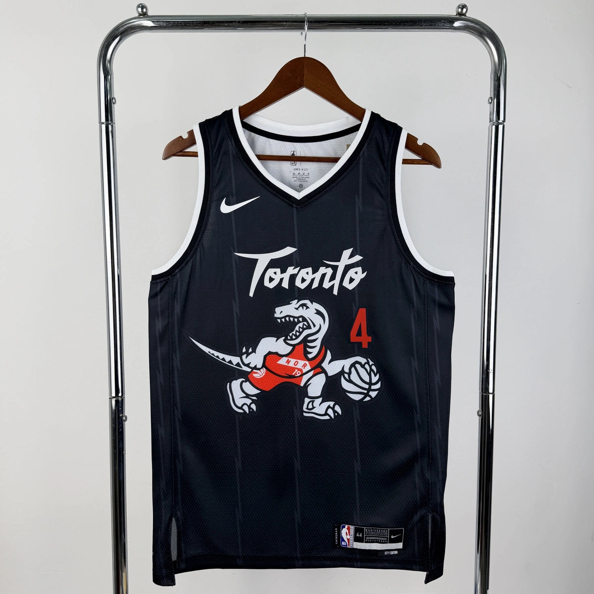 Toronto Raptors No.4 Toronto Raptors City Edition Jersey 2025-26 NBA Authentic Swingman Jersey - View 12