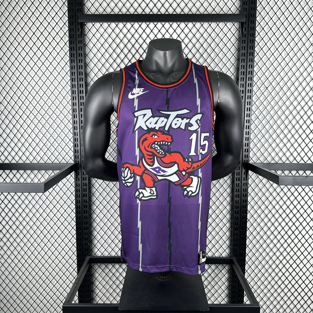 Vince Carter No.15 Toronto Raptors Throwback Purple Jersey 2025-26 NBA Authentic Swingman Jersey - View 2
