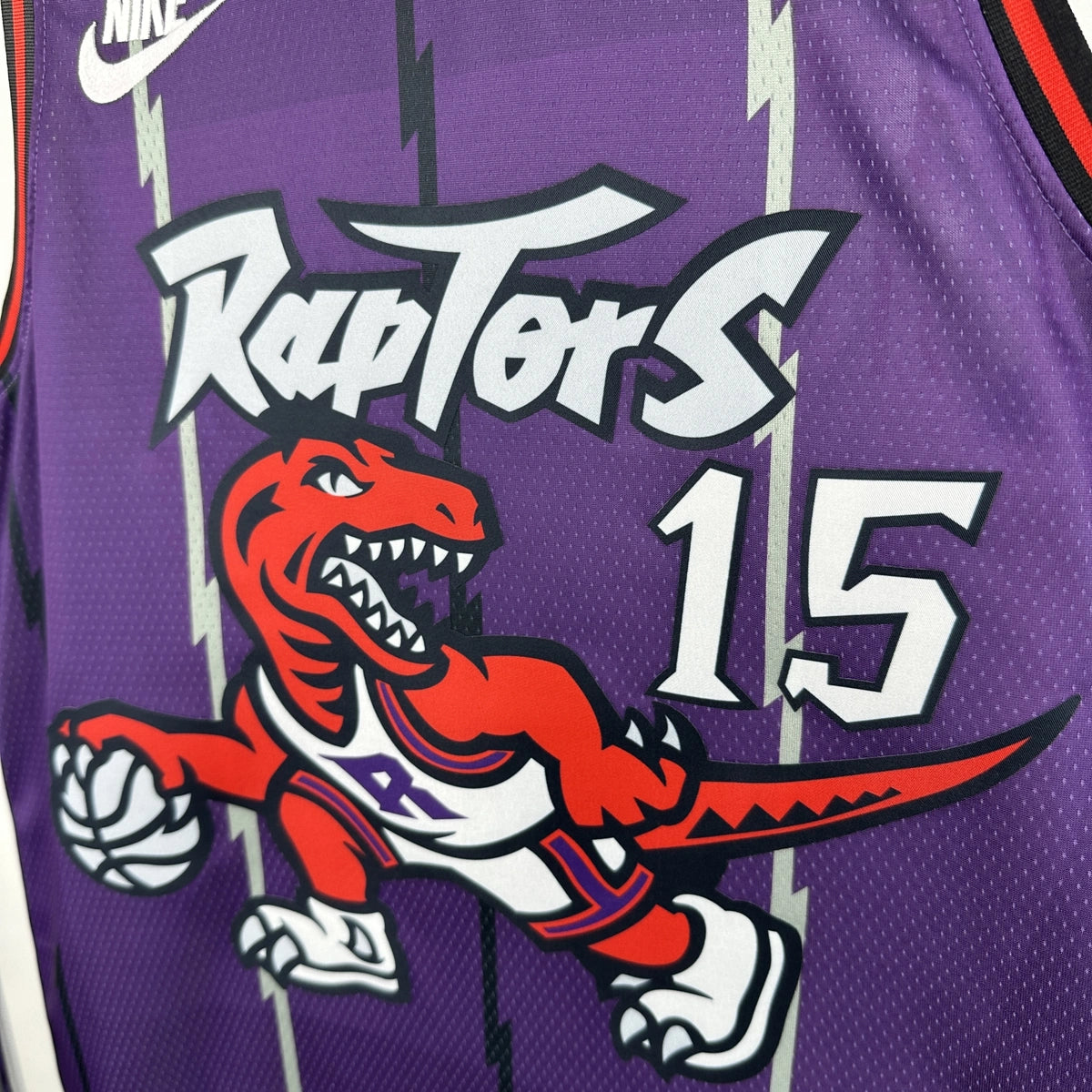 Vince Carter No.15 Toronto Raptors Throwback Purple Jersey 2025-26 NBA Authentic Swingman Jersey - View 4