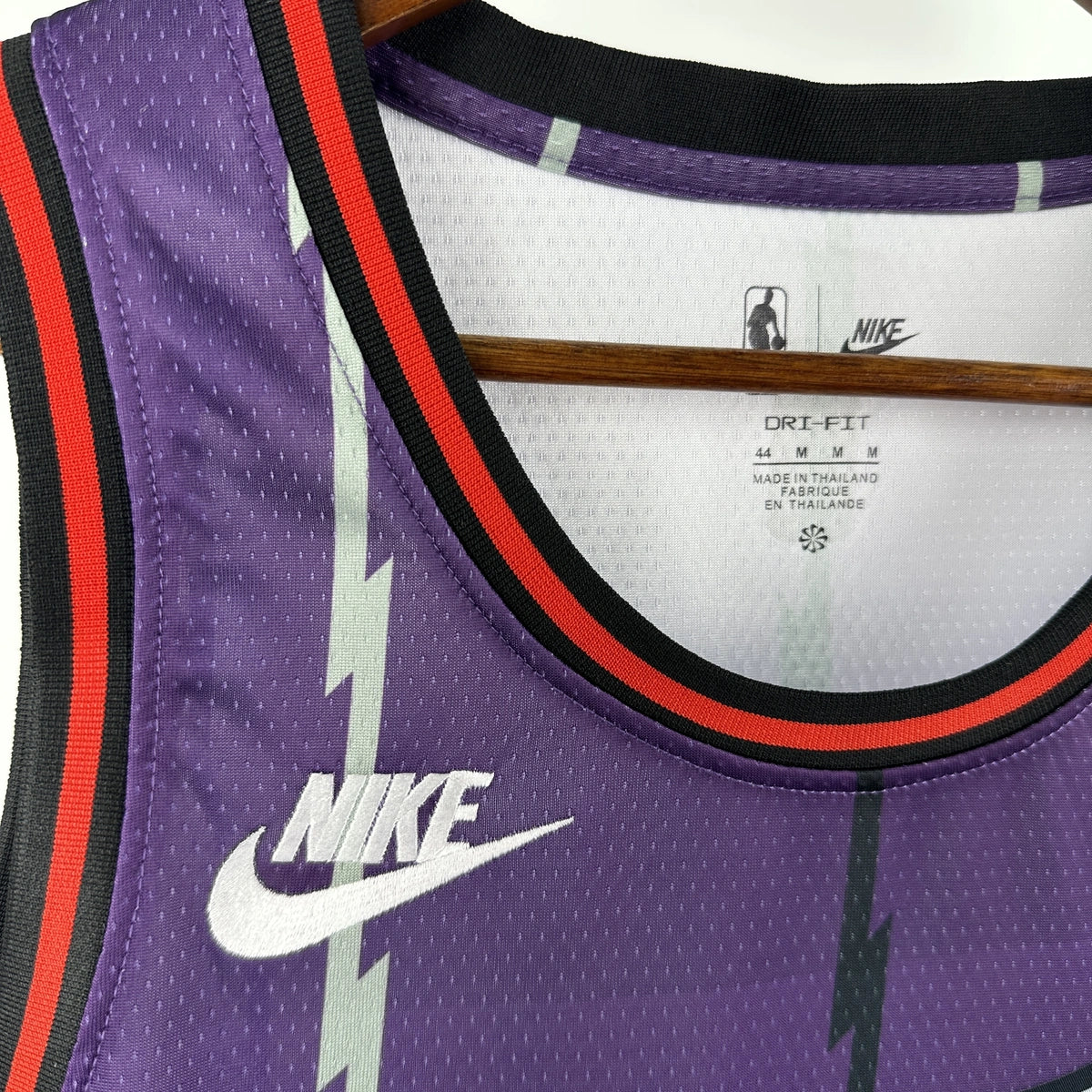 Vince Carter No.15 Toronto Raptors Throwback Purple Jersey 2025-26 NBA Authentic Swingman Jersey - View 6