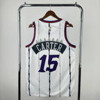 Vince Carter No.15 Toronto Raptors Throwback White Jersey 2025-26 NBA Authentic Swingman Jersey - View 2