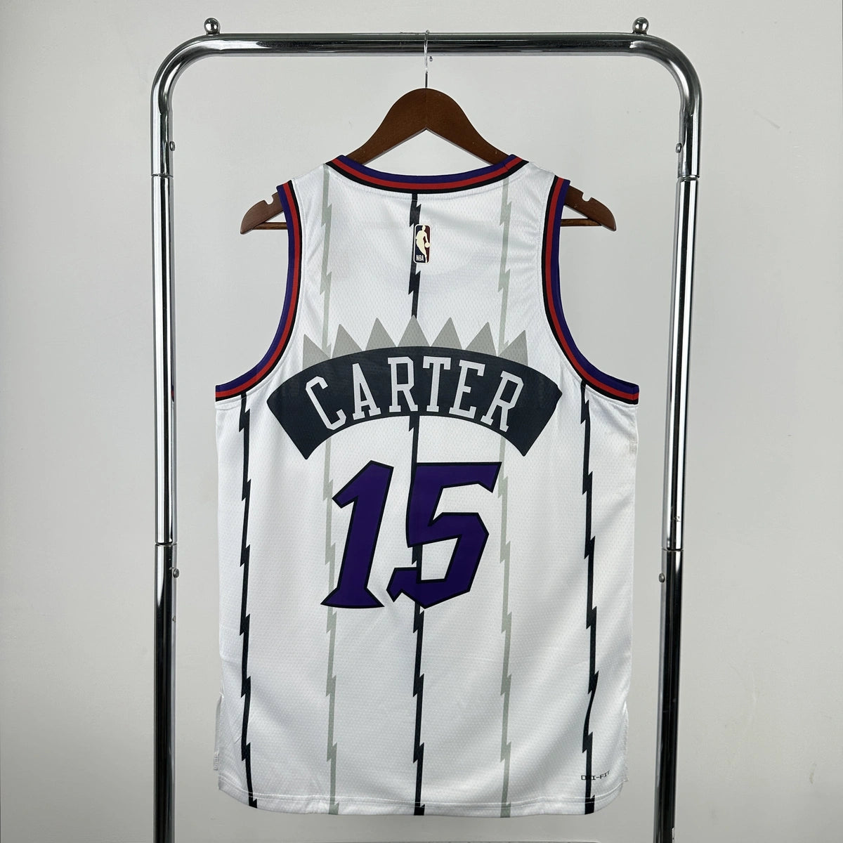 Vince Carter No.15 Toronto Raptors Throwback White Jersey 2025-26 NBA Authentic Swingman Jersey - View 2