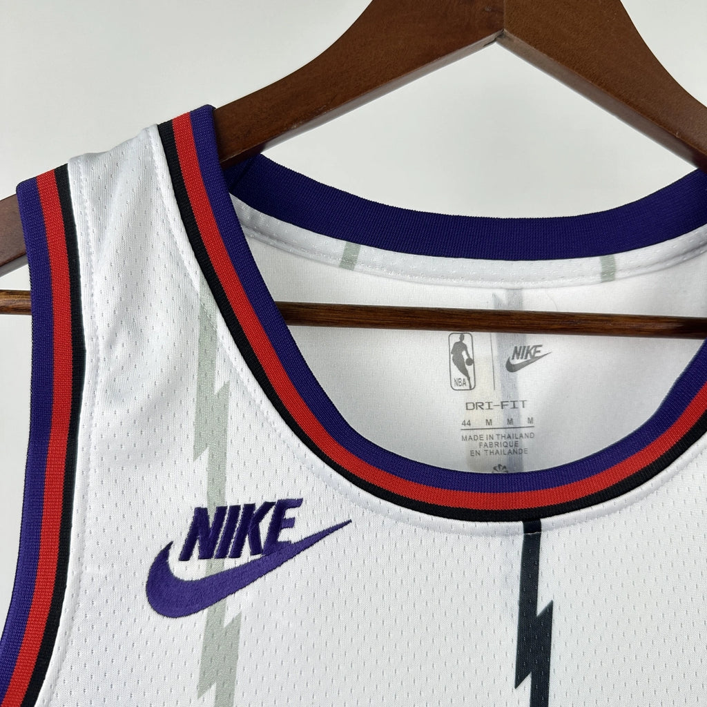 Vince Carter No.15 Toronto Raptors Throwback White Jersey 2025-26 NBA Authentic Swingman Jersey - View 4