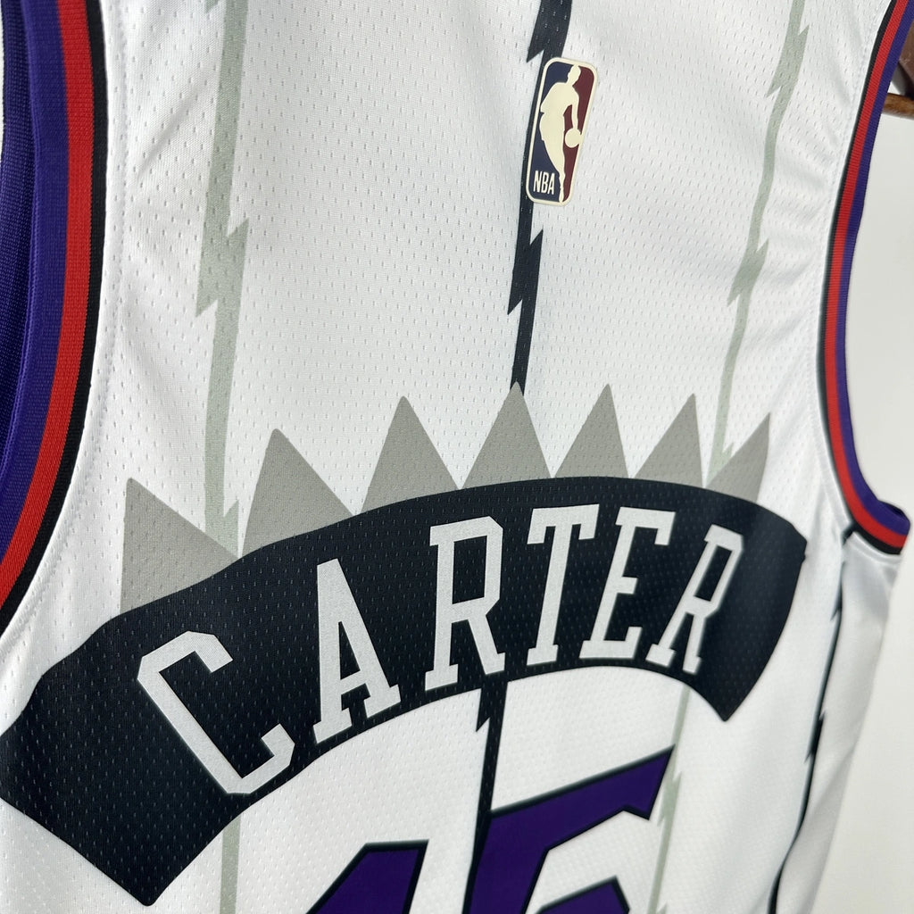 Vince Carter No.15 Toronto Raptors Throwback White Jersey 2025-26 NBA Authentic Swingman Jersey - View 8