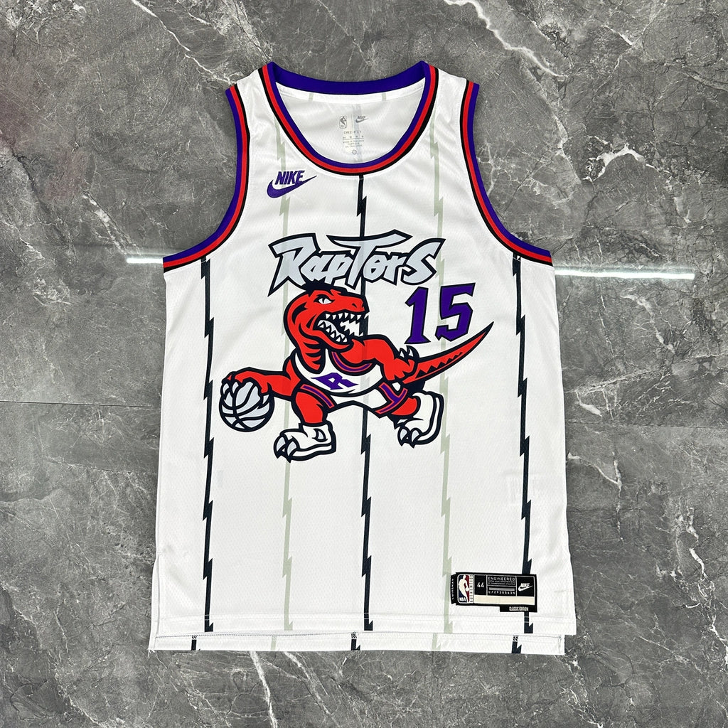 Vince Carter No.15 Toronto Raptors Throwback White Jersey 2025-26 NBA Authentic Swingman Jersey - View 11