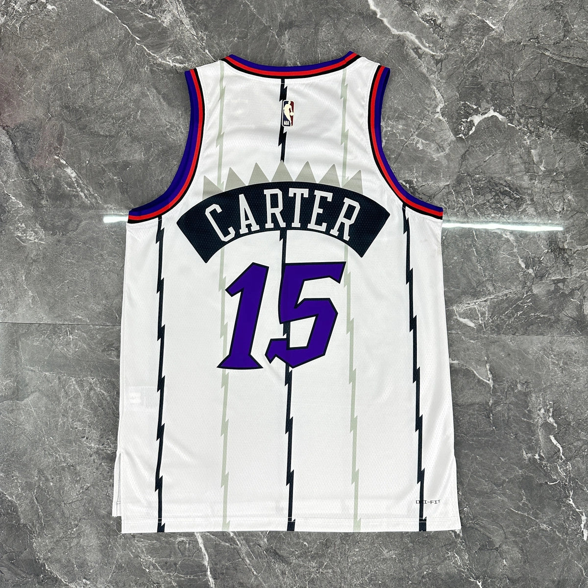 Vince Carter No.15 Toronto Raptors Throwback White Jersey 2025-26 NBA Authentic Swingman Jersey - View 12