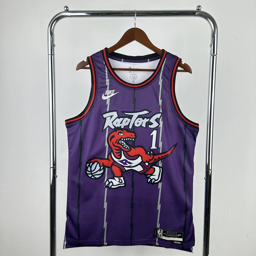 Tracy McGrady No.1 Toronto Raptors Throwback Purple Jersey 2025-26 NBA Authentic Swingman Jersey - View 1