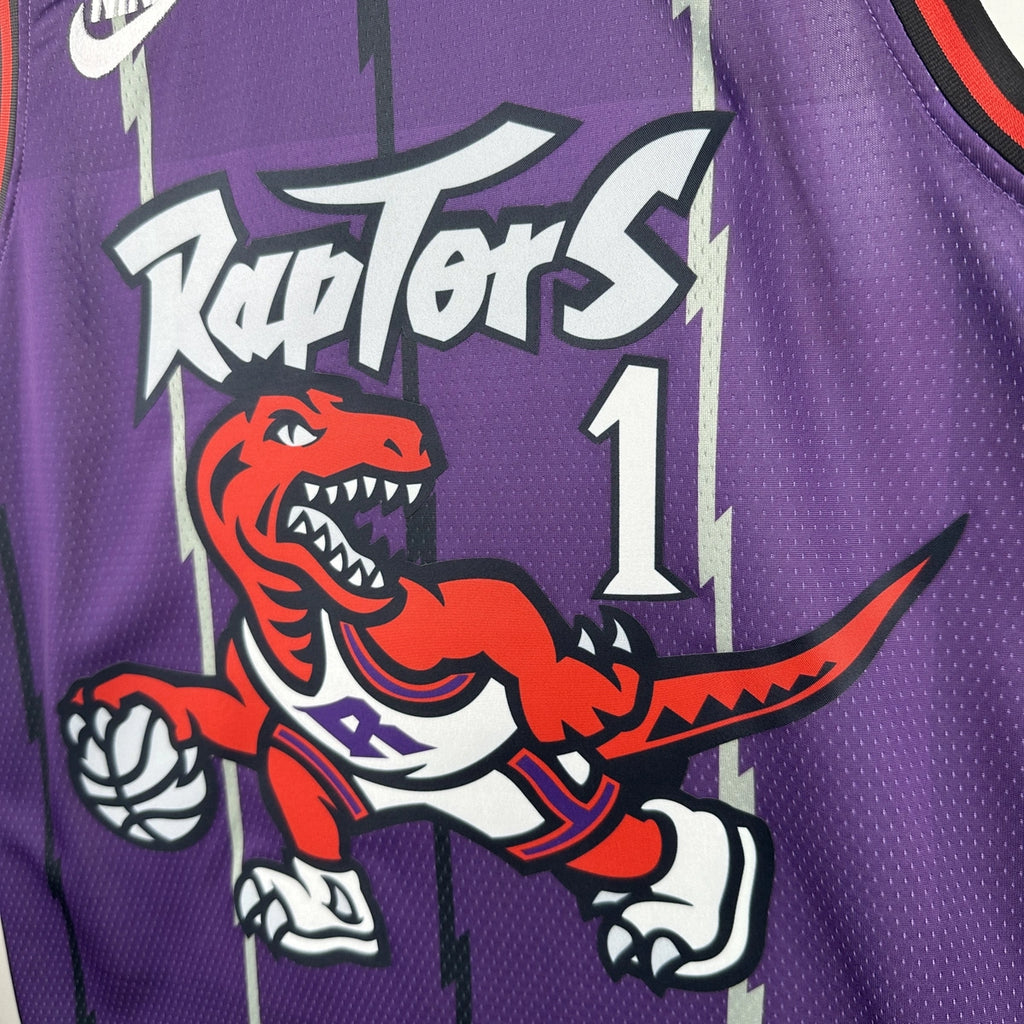 Tracy McGrady No.1 Toronto Raptors Throwback Purple Jersey 2025-26 NBA Authentic Swingman Jersey - View 3