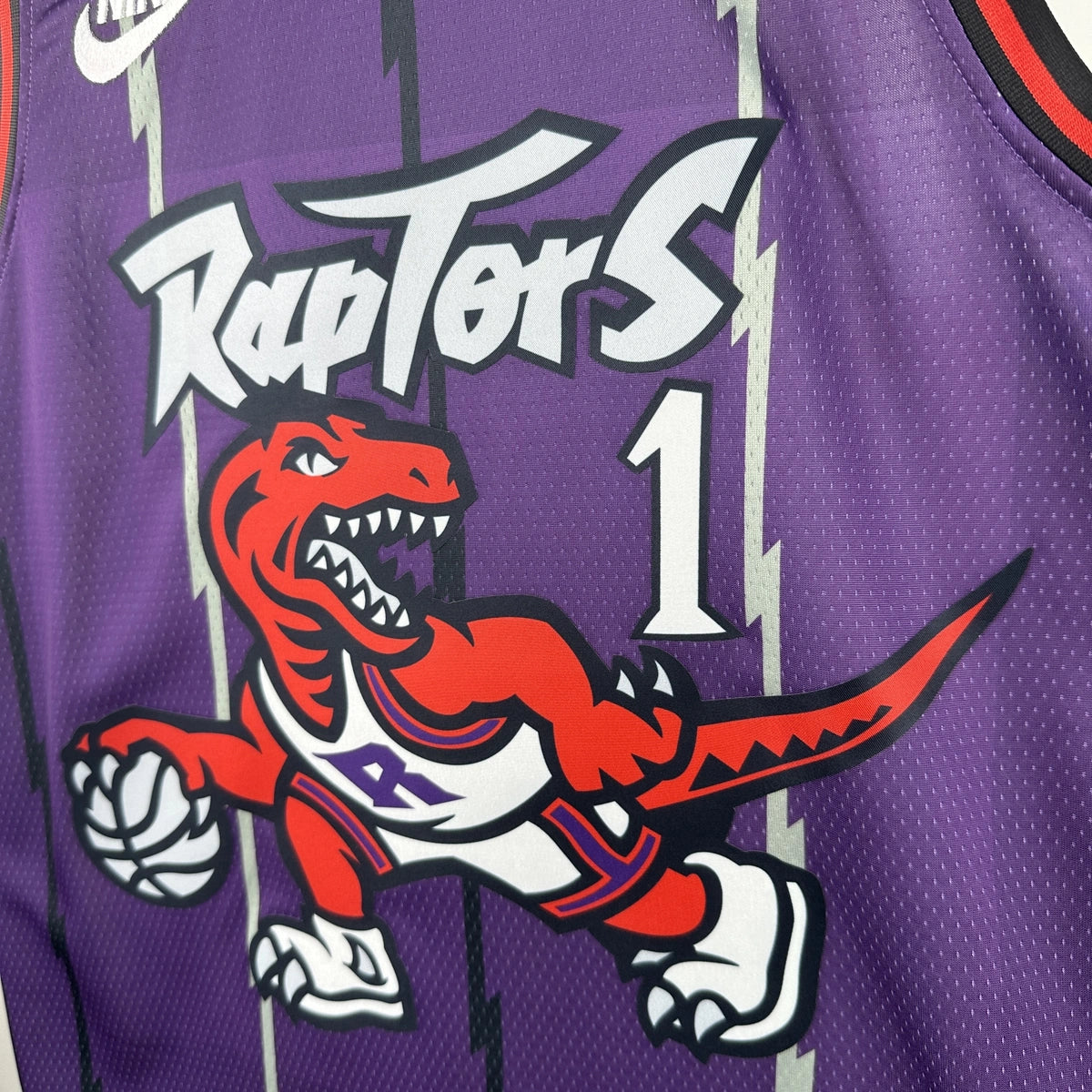 Tracy McGrady No.1 Toronto Raptors Throwback Purple Jersey 2025-26 NBA Authentic Swingman Jersey - View 3