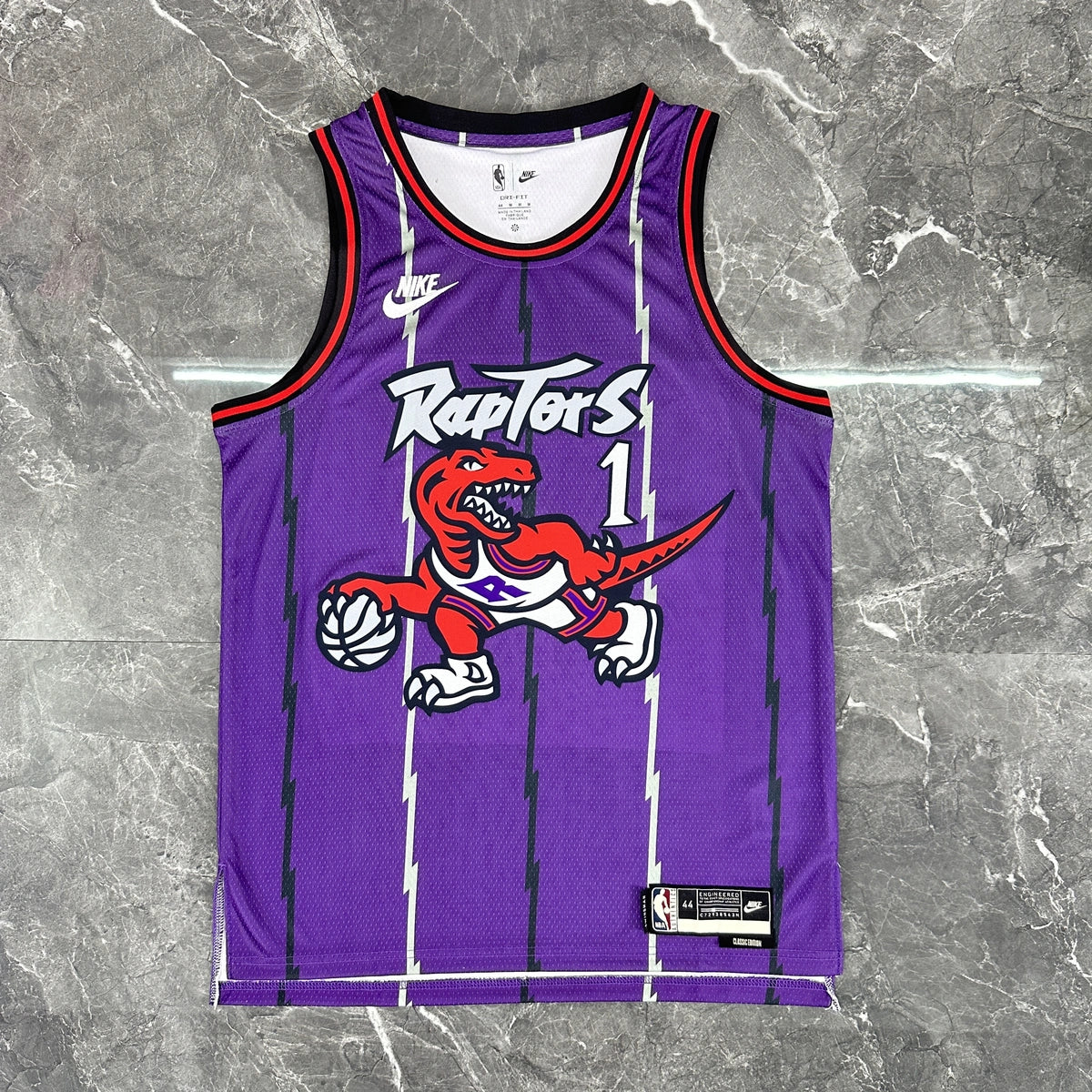 Tracy McGrady No.1 Toronto Raptors Throwback Purple Jersey 2025-26 NBA Authentic Swingman Jersey - View 12