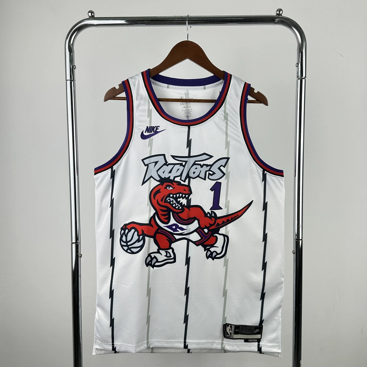 Tracy McGrady No.1 Toronto Raptors Throwback White Jersey 2025-26 NBA Authentic Swingman Jersey - View 1