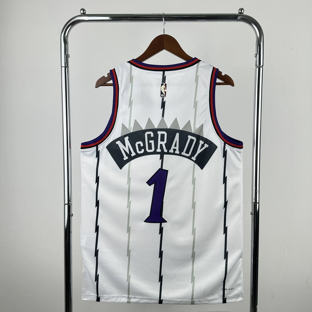 Tracy McGrady No.1 Toronto Raptors Throwback White Jersey 2025-26 NBA Authentic Swingman Jersey - View 2