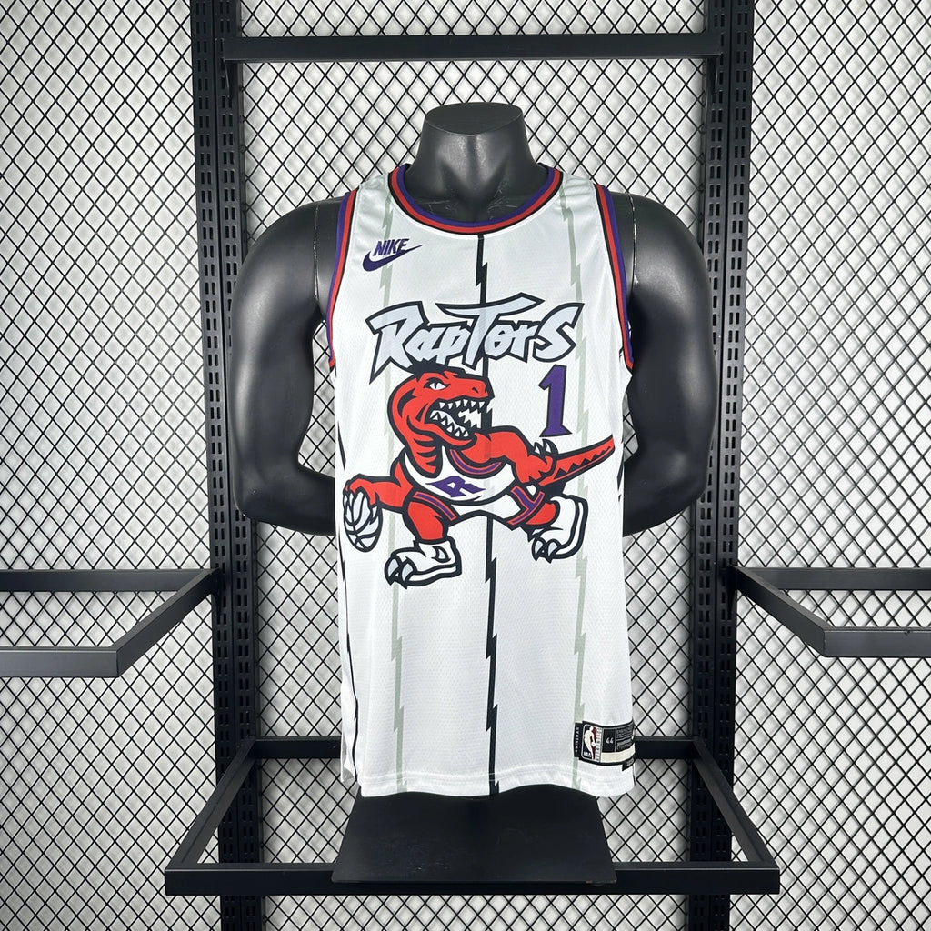 Tracy McGrady No.1 Toronto Raptors Throwback White Jersey 2025-26 NBA Authentic Swingman Jersey - View 9