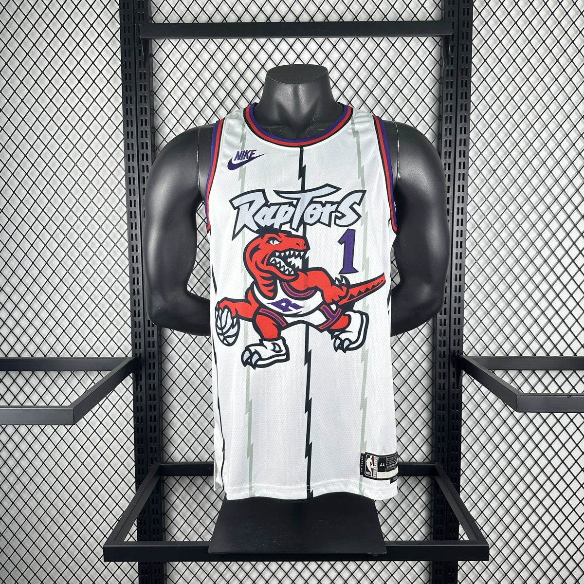 Tracy McGrady No.1 Toronto Raptors Throwback White Jersey 2025-26 NBA Authentic Swingman Jersey - View 9
