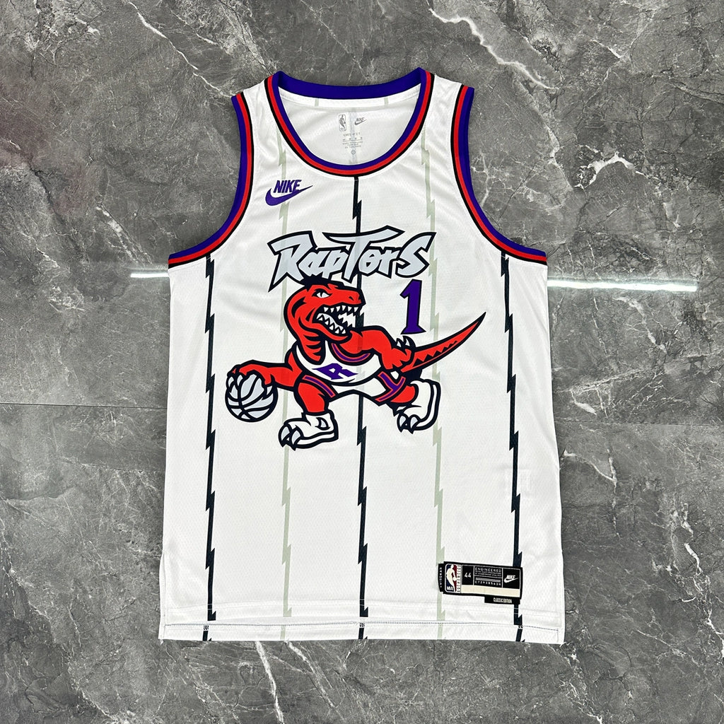 Tracy McGrady No.1 Toronto Raptors Throwback White Jersey 2025-26 NBA Authentic Swingman Jersey - View 11