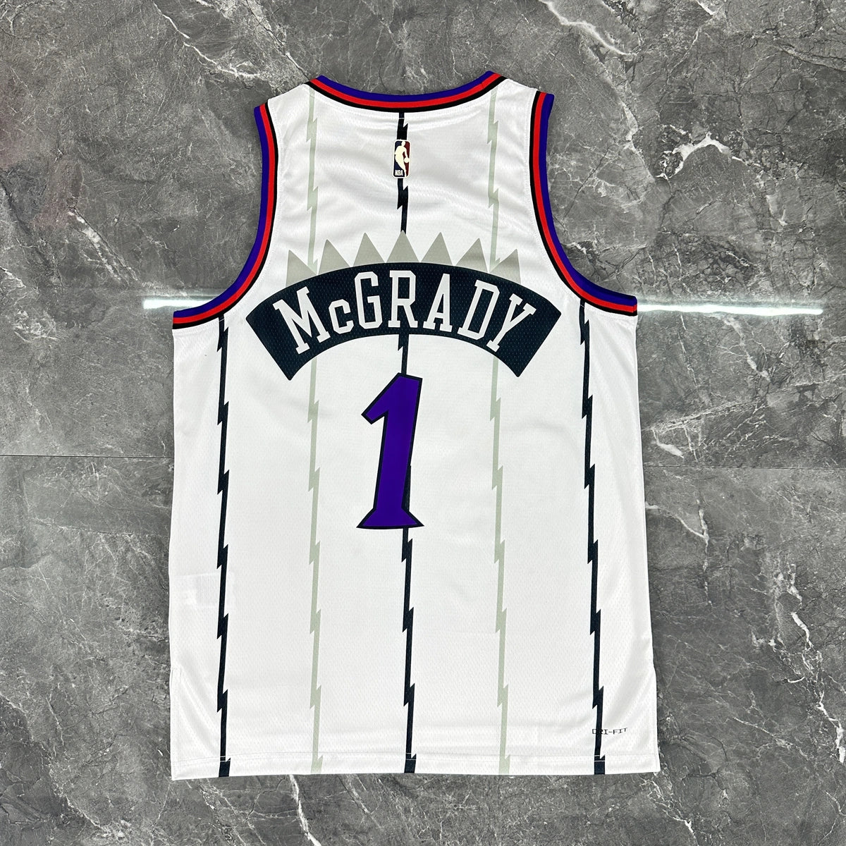 Tracy McGrady No.1 Toronto Raptors Throwback White Jersey 2025-26 NBA Authentic Swingman Jersey - View 12