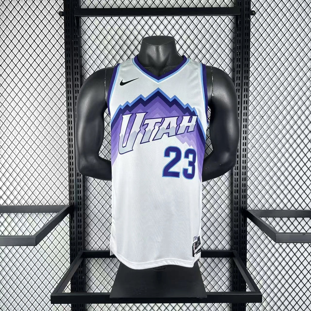 John Collins No.23 Utah Jazz Home White Jersey 2025-26 NBA Authentic Swingman Jersey - View 2