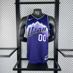 Jordan Clarkson No.00 Utah Jazz Purple Jersey 2025-26 NBA Authentic Swingman Jersey - View 1