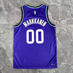 Jordan Clarkson No.00 Utah Jazz Purple Jersey 2025-26 NBA Authentic Swingman Jersey - View 2